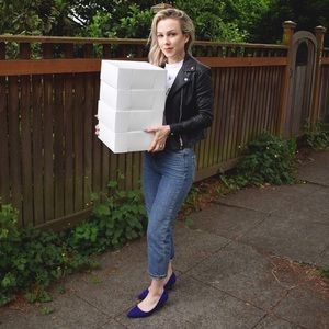 Topshop Petite Moto Girlfriend Jeans